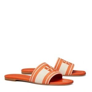 Tory Burch Double T Jacquard Slide women’s Sandals
